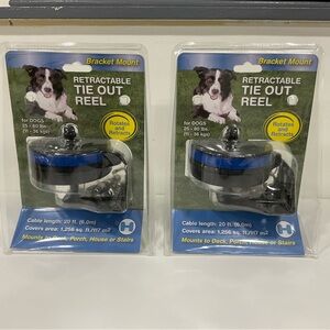 Retractable Tie Out Reel for Dogs. A